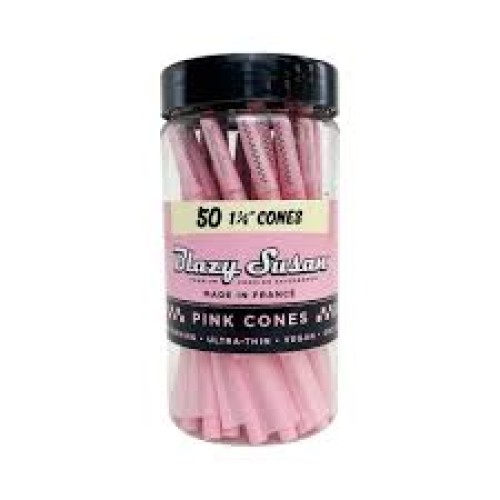 Blazy Susan Cones 1 1/4 50ct Jar PINK